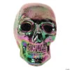 7.5" Skull Oil Slick/Iridescent Halloween Décor -Halloween Decoration Series iridescent halloween d corfw96037l