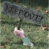 Keep Out Zombie Groundbreaker Sign Decoration -Halloween Decoration Series keep out zombie groundbreaker sign decorationfw91161k