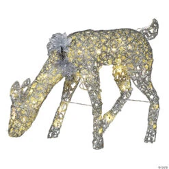 Light-Up LED Doe With Sparkle Rings Outdoor Decoration