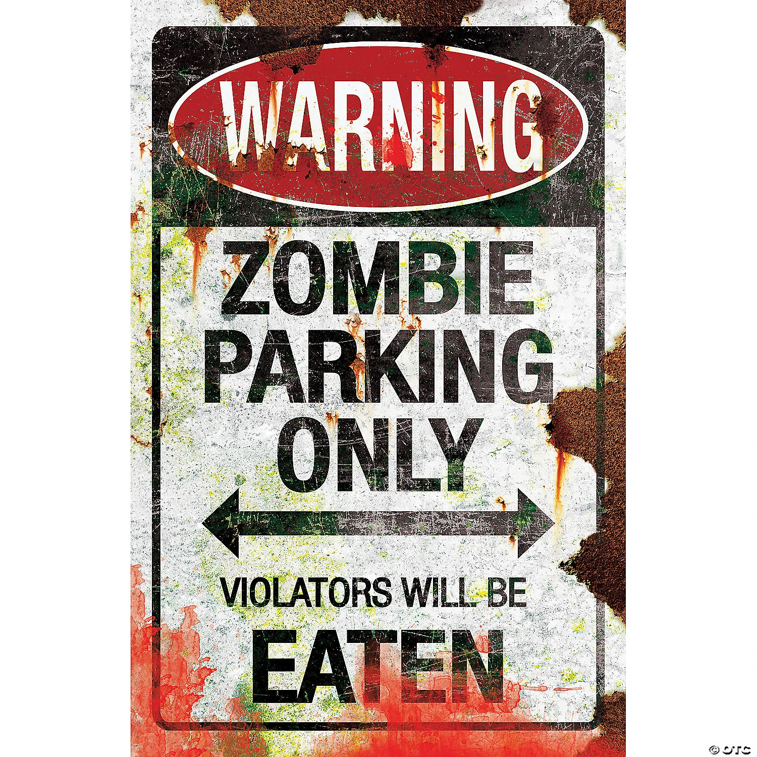 Metal Zombie Parking Sign 3 Metal Zombie Parking Sign
