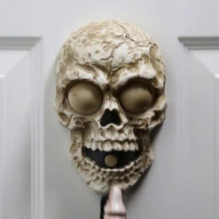 Light-Up Skull Doorbell Decoration -Halloween Decoration Series mp13 t01