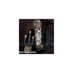 68" Animated Light-Up Butler Decoration -Halloween Decoration Series mp17 t01