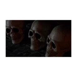 Lighted Skull Pathway Markers Decoration - Set Of 3 -Halloween Decoration Series mp27880c t01