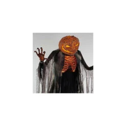 7' Scorched Scarecrow With Flamelight Animated Prop -Halloween Decoration Series mr124912 t01