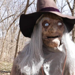 Animated Witch Prop With Servo-Motor -Halloween Decoration Series mr125058 t01