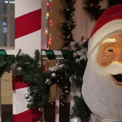 Santa Plaque With Sound Lights 7 Santa Plaque With Sound Lights -Halloween Decoration Series mr127233 t01