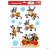 Santa Sleigh Window Clings -Halloween Decoration Series santa sleigh window clingsbg22139