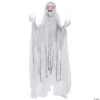 Spinning White Witch Halloween Decoration