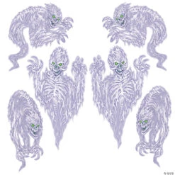 Spooky Spirit Plastic Wall Accents