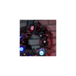 15" Lightup Eyeball Gothic Halloween Wreath 7 15" Lightup Eyeball Gothic Halloween Wreath -Halloween Decoration Series ss75285 t01