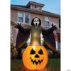 6' Ghost Face® Pumpkin Lawn Inflatable Decoration -Halloween Decoration Series sup pumpkin lawn inflatable decorationfw91773